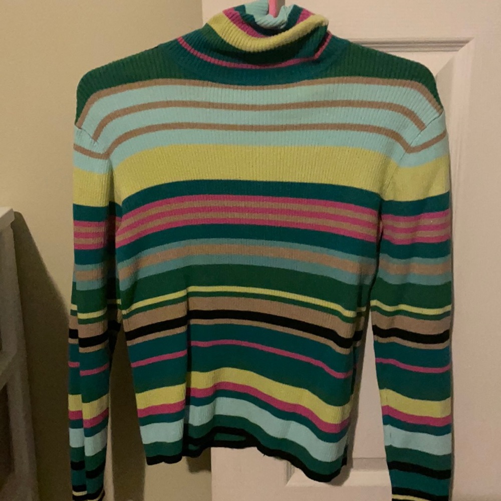 Relativity rainbow turtleneck. Never worn